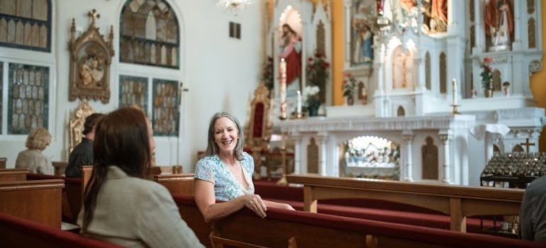 People in the church