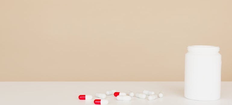 Pills on the table