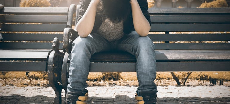 A man using prayer practices for overcoming cravings