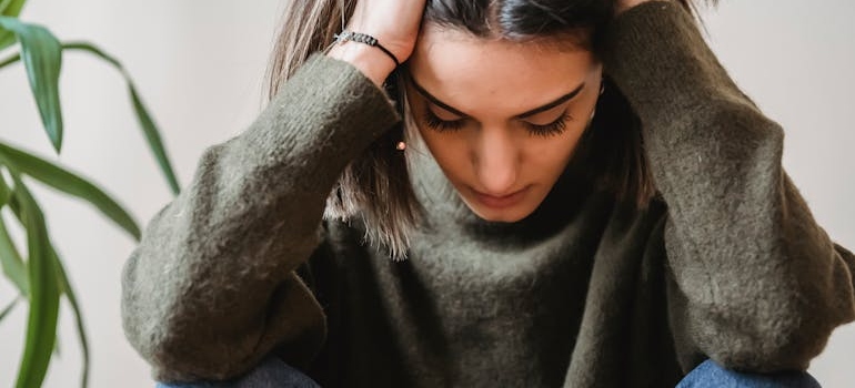 Depressed woman