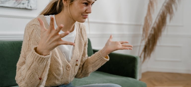 A woman who is going through different stages of addiction and recovery