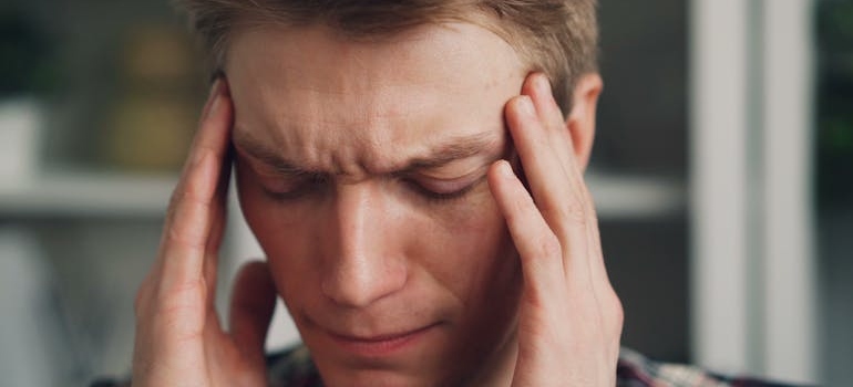 A stressed man