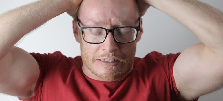 Nervous person