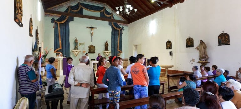 People in the church