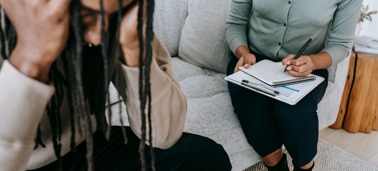 A man on the therapy