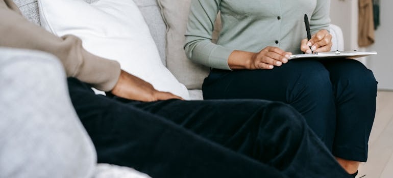 A person at the therapy