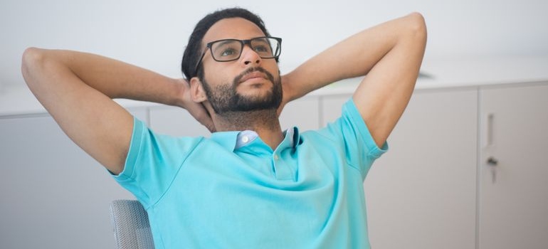 A relaxed person