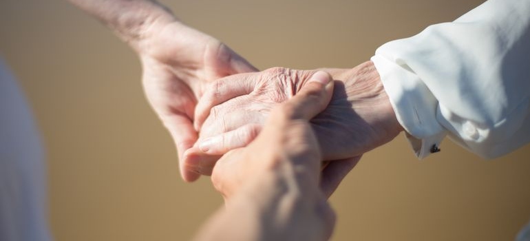People holding hands