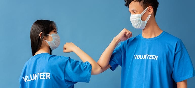 Two volunteers