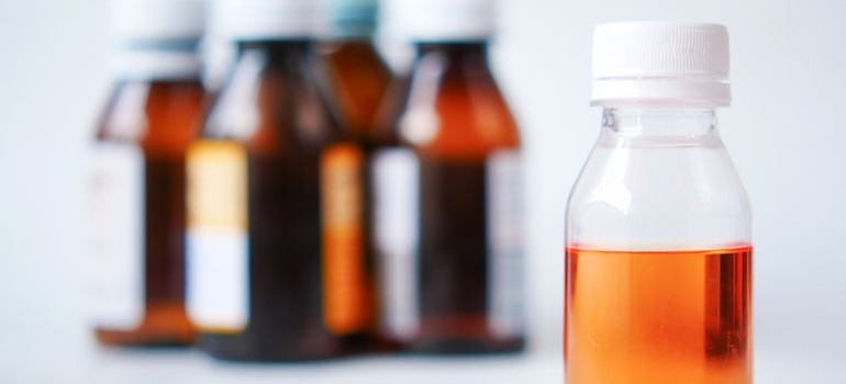 Bottles with medications
