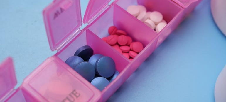 Pills in the box